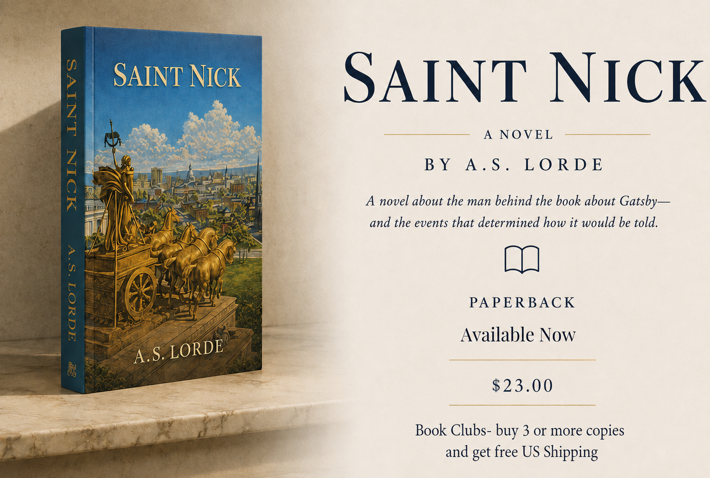 SAINT NICK a novel by A.S. Lorde